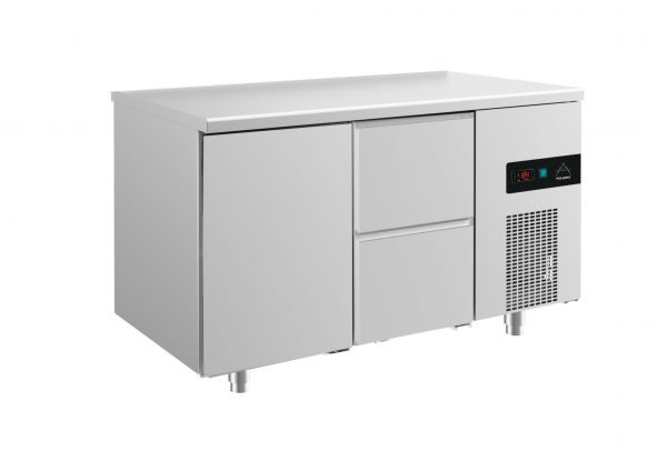 Kühltisch -2 bis +8°C 1400x700x850mm mit 1x Tür und 1x zwei Schubladen – Bild 1