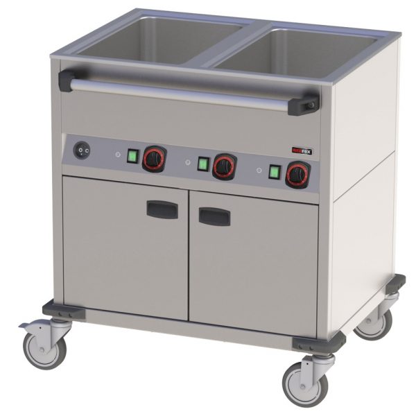 Bain-Marie-Wagen-Fahrbar 2x GN 1/1 – Bild 1