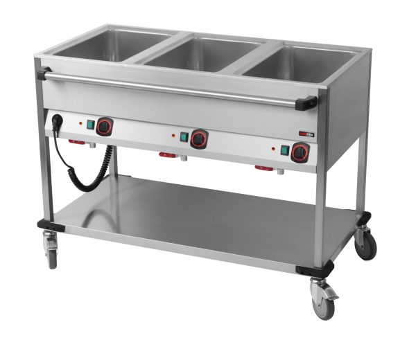 Bain-Marie-Wagen-Fahrbar 3x GN 1/1 – Bild 1