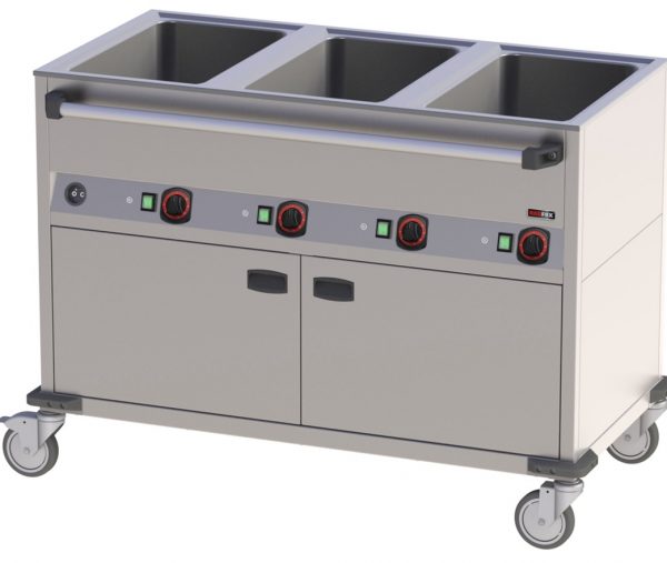 Bain-Marie-Wagen-Fahrbar 3x GN 1/1 – Bild 1