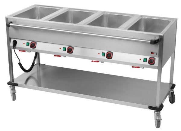 Bain-Marie-Wagen-Fahrbar 4x GN 1/1 – Bild 1