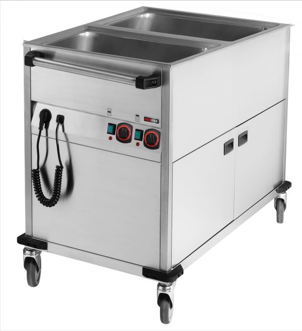 Bain-Marie-Wagen-Fahrbar 2x GN 1/1 – Bild 1