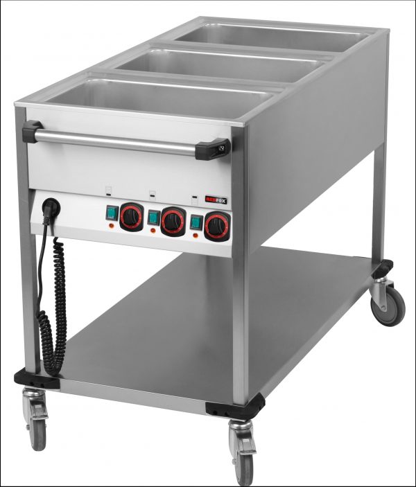 Bain-Marie-Wagen-Fahrbar 3x GN 1/1 – Bild 1