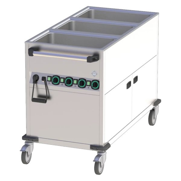 Bain-Marie-Wagen-Fahrbar 3x GN 1/1 – Bild 1