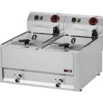 Elektro Fritteuse 2x8 Liter 2x 6 kW