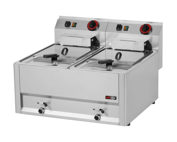 Elektro Fritteuse 2x8 Liter 2x 6 kW – Bild 1