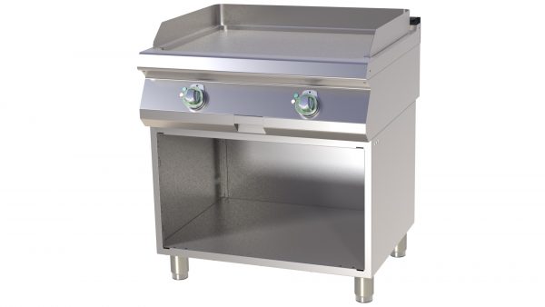 Elektro-Grillplatte mit Unterbau glatt mit 2 Heizzonen – Bild 1