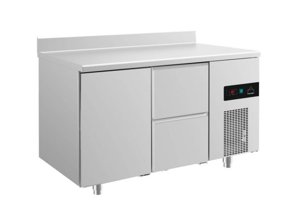 Kühltisch -2 bis +8°C 1400x700x850mm mit 1x Tür und 1x zwei Schubladen – Bild 1