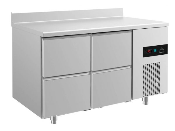 Kühltisch -2 bis +8°C 1400x700x850mm mit 2x zwei Schubladen – Bild 1