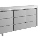 Kühltisch -2 bis +8°C 1865x700x850mm mit 3x drei Schubladen