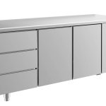 Kühltisch -2 bis +8°C 1865x700x850mm mit 2x Türen und 1x drei Schubladen