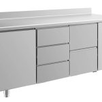 Kühltisch -2 bis +8°C 1865x700x850mm mit 1x Tür, 1x zwei Schubladen und 1x drei Schubladen