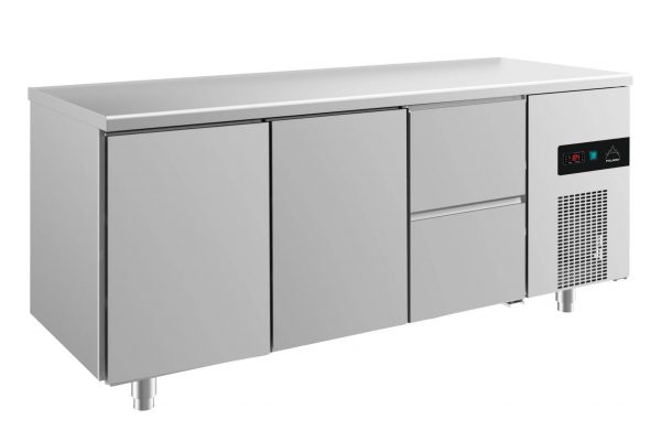 Kühltisch -2 bis +8°C 1865x700x850mm mit 2x Türen und 1x zwei Schubladen – Bild 1