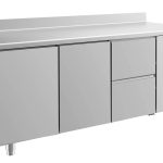 Kühltisch -2 bis +8°C 1865x700x850mm mit 2x Türen und 1x zwei Schubladen