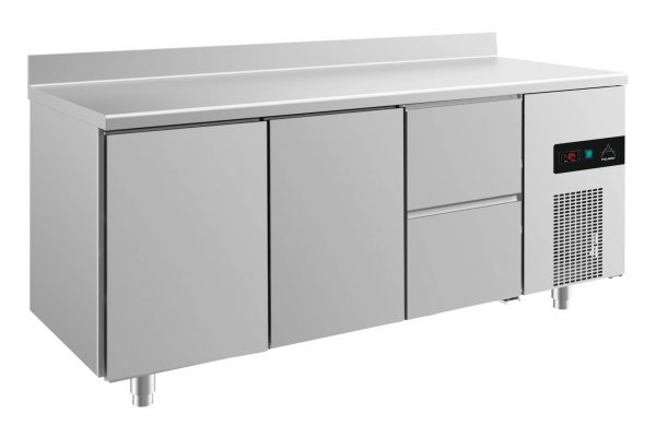 Kühltisch -2 bis +8°C 1865x700x850mm mit 2x Türen und 1x zwei Schubladen – Bild 1