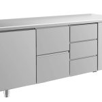 Kühltisch -2 bis +8°C 1865x700x850mm mit 1x Tür, 1x zwei Schubladen und 1x drei Schubladen