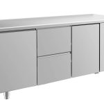 Kühltisch -2 bis +8°C 1865x700x850mm mit 2x Türen und 1x zwei Schubladen