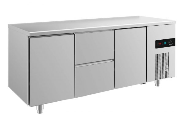 Kühltisch -2 bis +8°C 1865x700x850mm mit 2x Türen und 1x zwei Schubladen – Bild 1