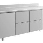 Kühltisch -2 bis +8°C 1865x700x850mm mit 1x Tür und 2x zwei Schubladen