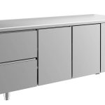Kühltisch -2 bis +8°C 1865x700x850mm mit 2x Türen und 1x zwei Schubladen