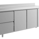 Kühltisch -2 bis +8°C 1865x700x850mm mit 2x Türen und 1x zwei Schubladen