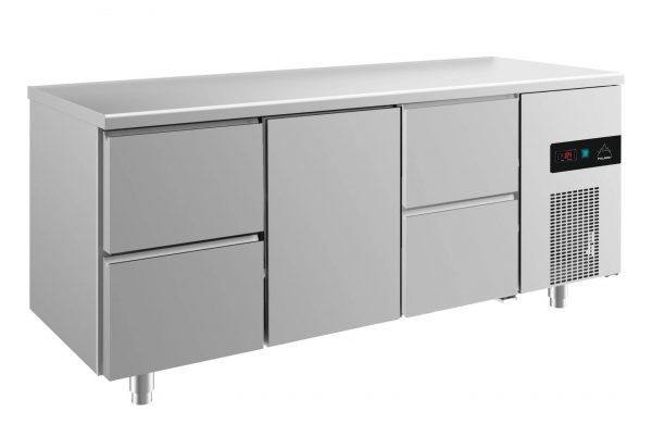Kühltisch -2 bis +8°C 1865x700x850mm mit 1x Tür und 2x zwei Schubladen – Bild 1