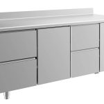 Kühltisch -2 bis +8°C 1865x700x850mm mit 1x Tür und 2x zwei Schubladen