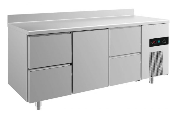 Kühltisch -2 bis +8°C 1865x700x850mm mit 1x Tür und 2x zwei Schubladen – Bild 1