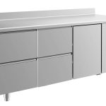 Kühltisch -2 bis +8°C 1865x700x850mm mit 1x Tür und 2x zwei Schubladen