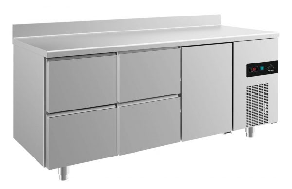Kühltisch -2 bis +8°C 1865x700x850mm mit 1x Tür und 2x zwei Schubladen – Bild 1