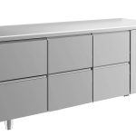 Kühltisch -2 bis +8°C 1865x700x850mm mit 3x zwei Schubladen
