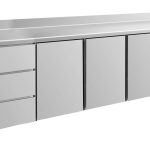 Kühltisch -2 bis +8°C 2330x700x850mm mit 3x Tür und 2x drei Schubladen