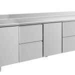 Kühltisch -2 bis +8°C 2330x700x850mm mit 2x Türen und 2x zwei Schubladen
