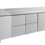 Kühltisch -2 bis +8°C 2330x700x850mm mit 2x Türen und 2x zwei Schubladen