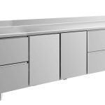 Kühltisch -2 bis +8°C 2330x700x850mm mit 2x Türen und 2x zwei Schubladen