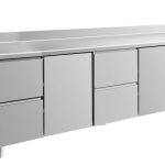 Kühltisch -2 bis +8°C 2330x700x850mm mit 2x Türen und 2x zwei Schubladen