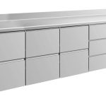 Kühltisch -2 bis +8°C 2330x700x850mm mit 3x zwei Schubladen und 1x drei Schubladen