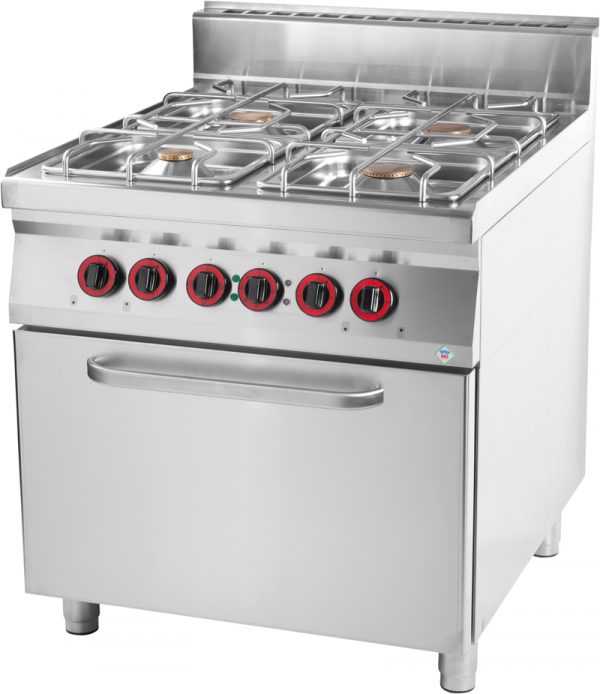 Thermik Serie 900 I Gasherd mit Backofen I SPT-90/8021GE – Bild 1