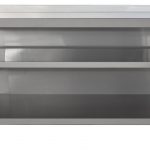 Edelstahl Arbeitsschrank offen mit höhenverstellbaren Zwischenboden | Bautiefe 800mm |  AISI 304