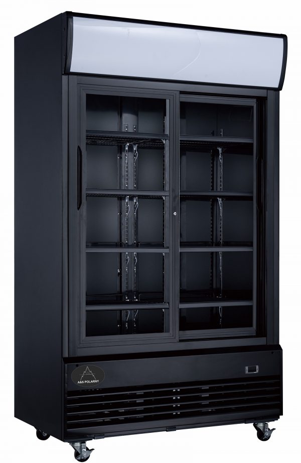 Flaschenkühlschrank 1000 L 1200x730x2036 mm, weiß, Schiebetüren – Bild 1