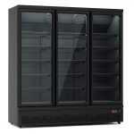 Flaschenkühlschrank 1600 L 1800 x 705 x 2050 mm, schwarz, 3 Flügeltüren