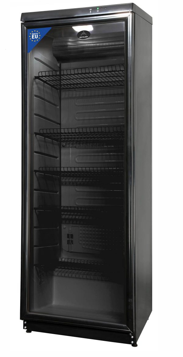 Flaschenkühlschrank 350 L 600x600x1720mm, schwarz – Bild 1