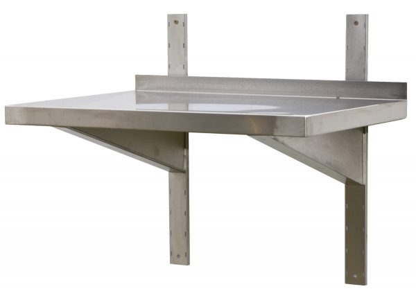 Edelstahl Wandboard mit Aufkantung | Bautiefe 500 mm | AISI 304 – Bild 1