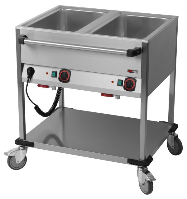 Bain-Marie-Wagen-Fahrbar 2x GN 1/1 – Bild 1