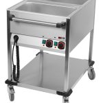 Bain-Marie-Wagen-Fahrbar 2x GN 1/1
