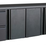 Flaschenkühltisch I 698L I 3 Türen / 2 Schubladen I BBC420